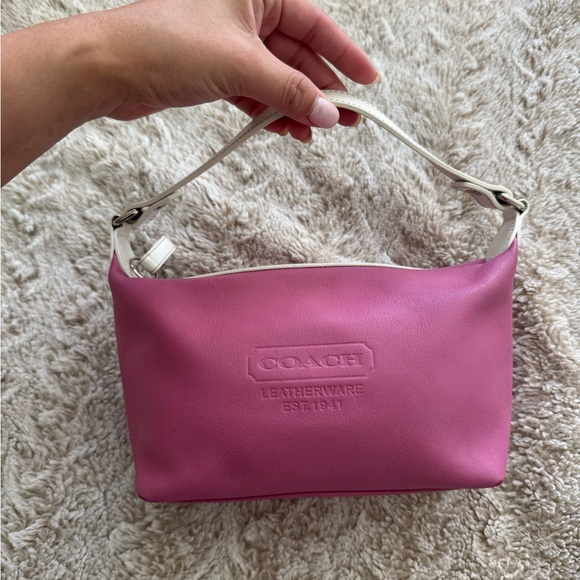 Coach Handbags - Coach Leatherware Pink and White